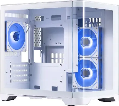 Корпус для компьютера 1stPlayer UView UV5 / UV5-WH-2FC7R-W-1FC7-W (белый, без БП)