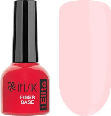 База для гель-лака IRISK Elite Fiber Base армирующая тон 09 Candy Pink (10мл)