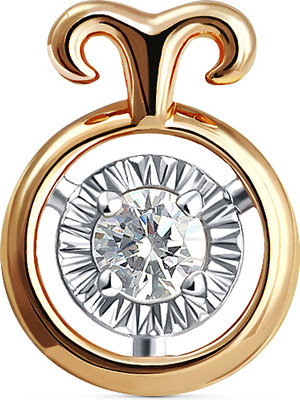 Подвеска из желтого золота Кристалл CJ54500226773 (с фианитом)