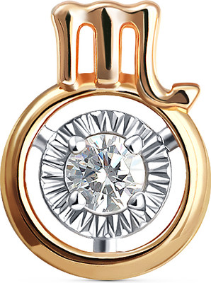 Подвеска из желтого золота Кристалл CJ49000226773 (с фианитом)