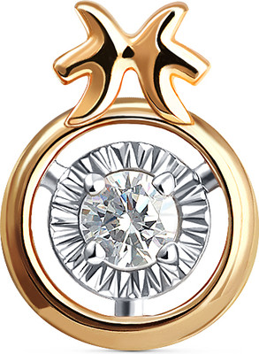 Подвеска из желтого золота Кристалл CJ54300226773 (с фианитом)