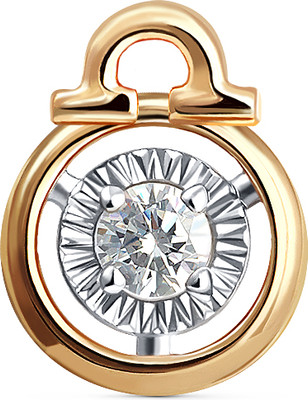 Подвеска из желтого золота Кристалл CJ54100226773 (с фианитом)