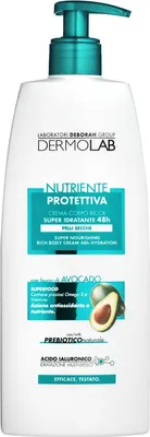 Крем для тела Deborah Milano DermoLab Super Nourishing Rich Body Cream 48h Dry Skin (400мл)