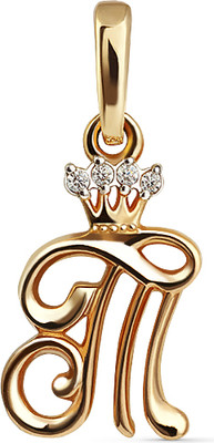 Подвеска из желтого золота Кристалл CL17200226773 (с фианитом)