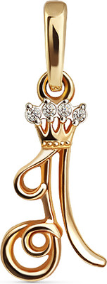 Подвеска из желтого золота Кристалл CL16600226773 (с фианитом)