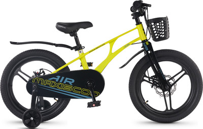 Детский велосипед Maxiscoo Air Pro 18 2026 / MSC-A1857P (желтый матовый, разобранный, в коробке)