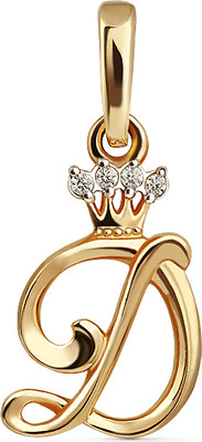 Подвеска из желтого золота Кристалл CK90600226773 (с фианитом)