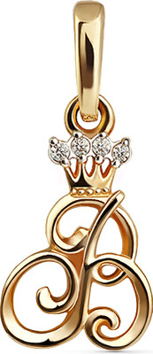 Подвеска из желтого золота Кристалл CL15100226773 (с фианитом)