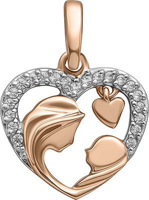 Подвеска из желтого золота Кристалл CQ11800226773 (с фианитом)