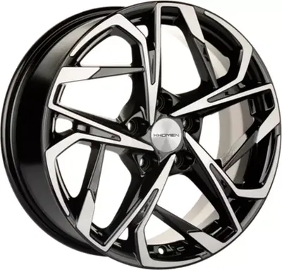 Литой диск Khomen KHW1716 Audi A4 17x7" 5x112мм DIA 66.6мм ET 49мм (Black FP)