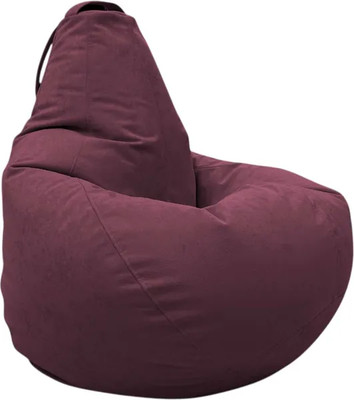 Бескаркасное кресло BeanBag Груша XXXL / GVPZ-130x95 (искусственная замша 8 Wine)