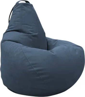 Бескаркасное кресло BeanBag Груша XXXL / GVPZ-130x95 (искусственная замша 18 Denim)