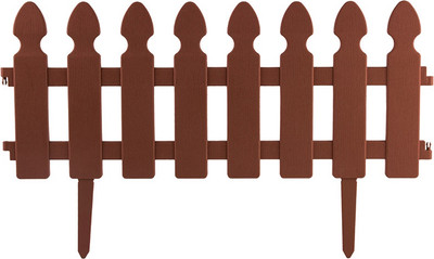 Изгородь декоративная Park Штакетник 999336 (коричневый)