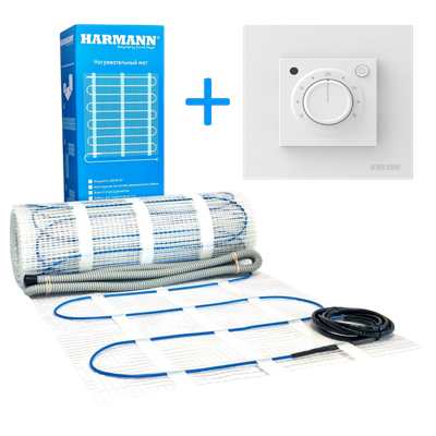 Теплый пол электрический Harmann С терморегулятором MST 9 / W160-060