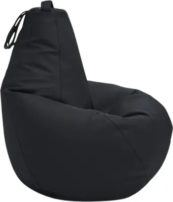 Бескаркасное кресло BeanBag Груша XXXL / GVPK-130x95 (искусственная кожа 880 Dark Shadow)