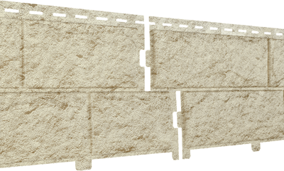 Сайдинг Ю-Пласт (ПВХ).0225.Н. Стоун-Хаус Камень (3.025м, золотистый)