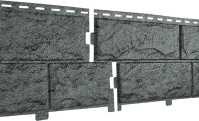 Сайдинг Ю-Пласт (ПВХ).0225.Н. Стоун-Хаус Камень (3.025м, изумрудный)