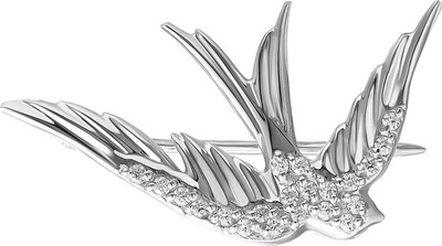 Брошь из белого золота Кристалл CP39400226773 (с фианитом)