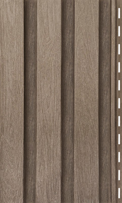 Сайдинг Ю-Пласт (ПВХ).0275.Н. Рейка фасадная (3м, орех светлый)
