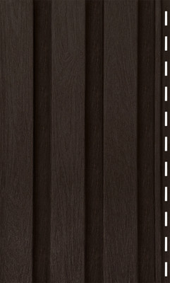 Сайдинг Ю-Пласт (ПВХ).0275.Н. Рейка фасадная (3м, орех темный)