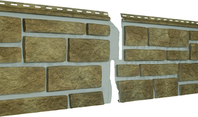 Сайдинг Ю-Пласт (ПВХ).0290.Н. Стоун-Хаус С-Лок Таганай (1.95м, вулканический)