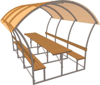Беседка ИМпласт Астра Бронза 40x20мм / 15039 (3м)