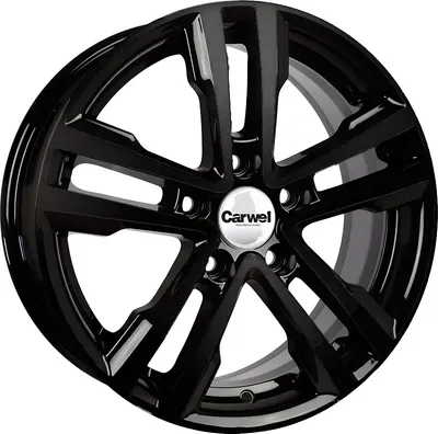 Литой диск Carwel Аллаки 16x6.5" 5x108мм DIA 65.1мм ET 40мм BK