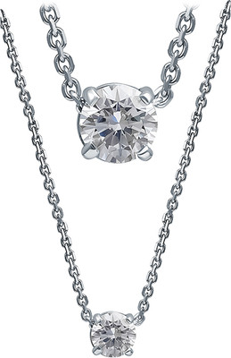 Колье из белого золота Кристалл CL67500226773 (с фианитом)