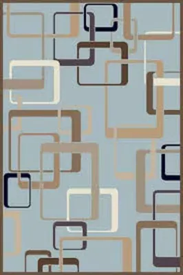 Ковер Merinos Valencia Deluxe d254-STAN-L.BLUE-BROWN (1x2)