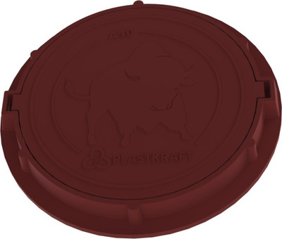 Люк канализационный PLASTKRAFT А10 h60/21 (красный)