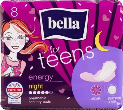 Прокладки гигиенические Bella Bella For Teens Energy Night (8шт)