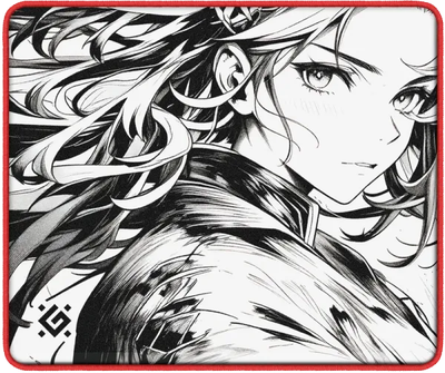 Коврик защитный Defender Cybe / 50575 (черный/белый/принт Аниме)