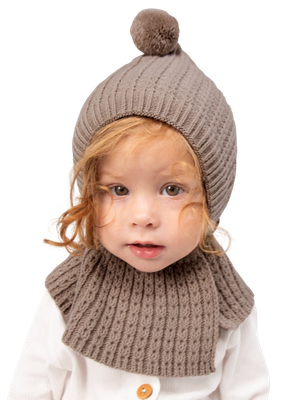 Балаклава детская Amarobaby Bonny / AB-OD25-BON16/12-40 (р.40-42, коричневый)