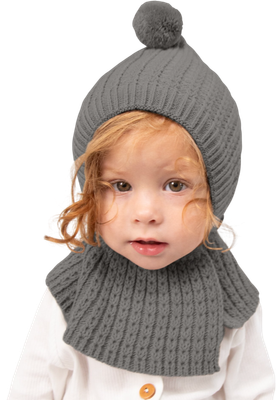 Балаклава детская Amarobaby Bonny / AB-OD25-BON16/11-40 (р.40-42, серый)