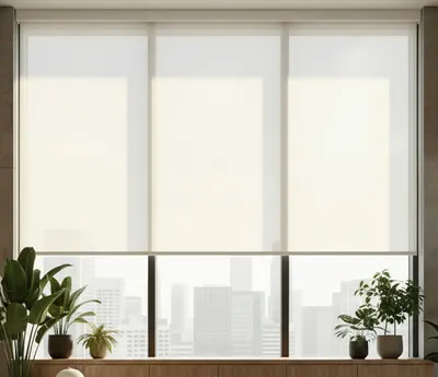 Рулонная электроштора Эскар Plain 180х200 / 88807 (белый)