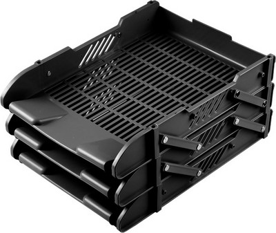 Лоток для бумаг Darvish DV-10557BK (черный)