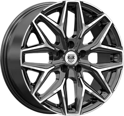 Литой диск K&K Ариус 17x7" 4x108мм DIA 65.1мм ET 20мм Алмаз черный