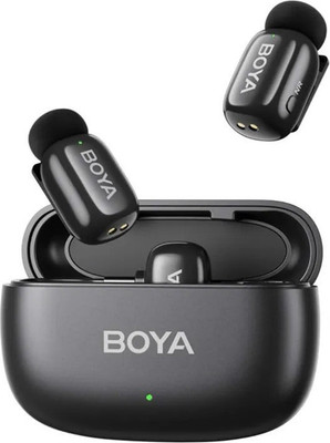 Микрофон BOYA Mini-12 с кейсом lightning+Type-C (черный)