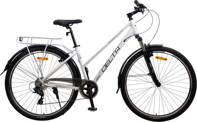 Велосипед DeltA City Pro 28 / CITY PRO W28.17.WT (28, белый, разобранный в коробке)