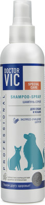 Шампунь для животных Doctor VIC Для экспресс очищения шерсти собак и кошек (250мл)