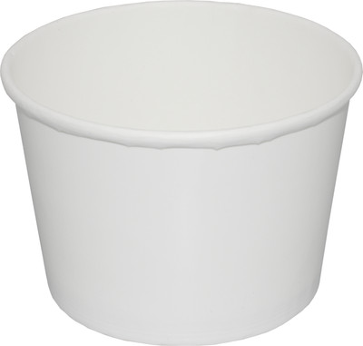 Набор одноразовых контейнеров Суперпак бумажные Д=95мм 290мл (38шт, белый)