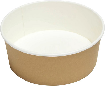 Набор одноразовых контейнеров Суперпак бумажные круглые для супа Д=102мм 380мл (50шт)