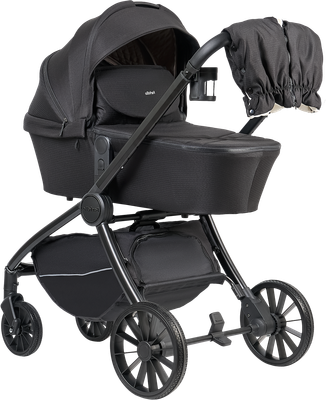 Детская универсальная коляска Farfello 2в1 Baby shell Total / BS-11 (черный/черная рама)