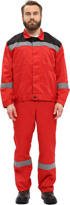 Комплект рабочей одежды УРСУС Легион КОС817-242 (красный/черный, 56-58/182-188)