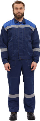 Комплект рабочей одежды УРСУС Легион КОС817-002 (темно-синий/василек, 60-62/182-188)