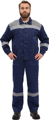 Комплект рабочей одежды УРСУС Легион КОС817-005 (темно-синий/серый, 60-62/182-188)