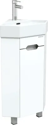 Тумба с умывальником Onika Айленд 35 напольная 103501 + Sanita Luxe Line / LIN35SLWB01