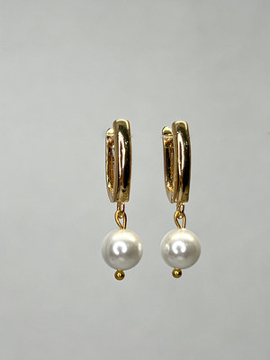 Серьги Wolves Жемчуг Майорка 8мм Позолота 1799 (белый)