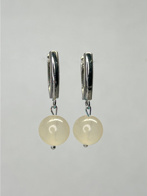 Серьги Wolves Оникс Серебрение 1834 (мраморный)