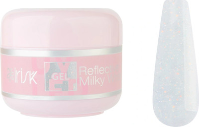 Моделирующий гель для ногтей IRISK ABC тон 24 Reflective Milky White (15мл)